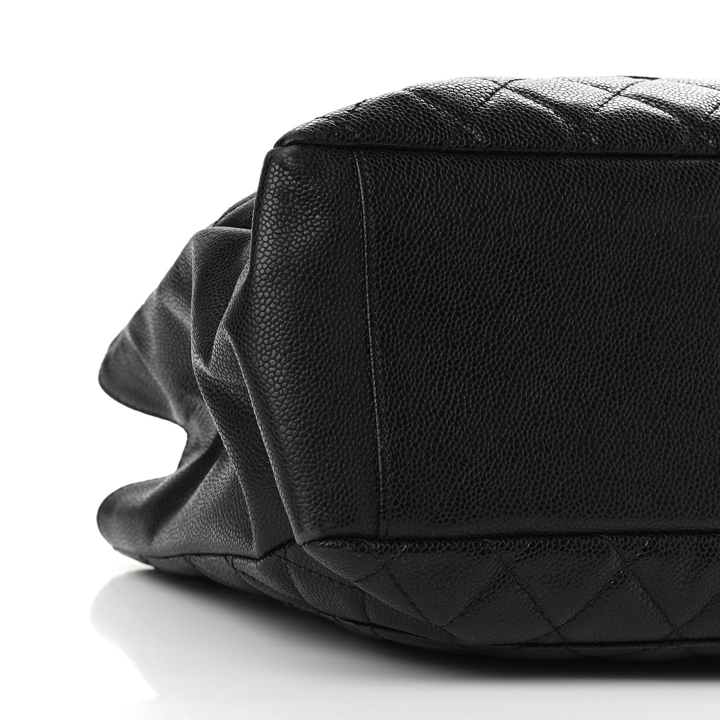 Caviar Quilted Grand Shopping Tote GST Black