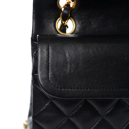 Chanel Lambskin Quilted Small Double Flap Black 11 of 14