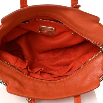 Salvatore Ferragamo Calfskin Small Verve Double Zip Tote Orange 4 of 8