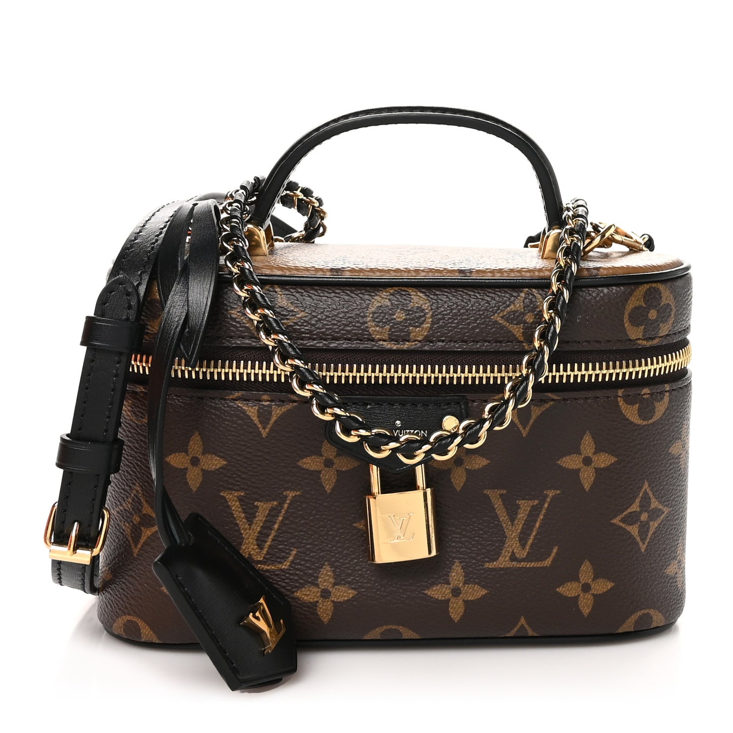 Reverse Monogram Vanity Chain Pouch