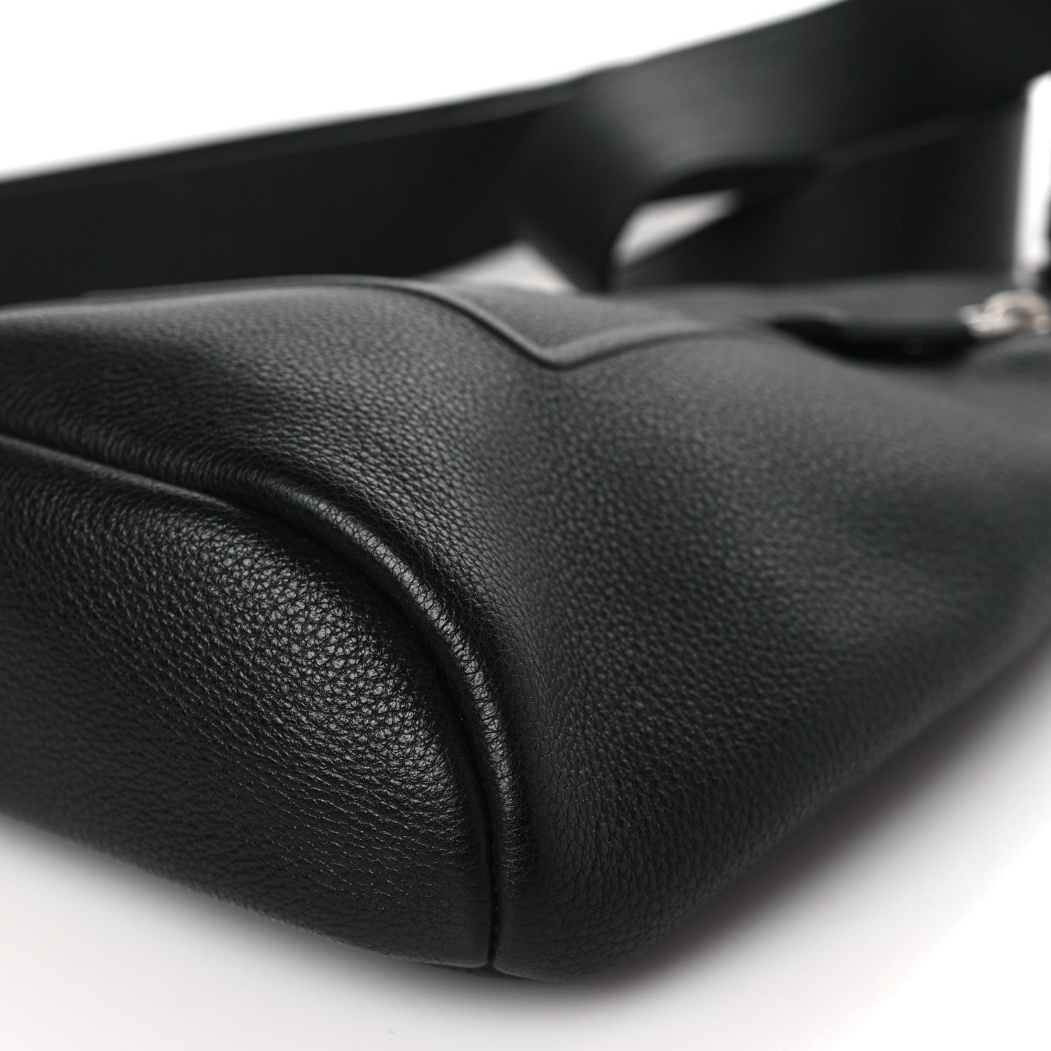 Prada Vitello Daino Logo Embossed Cross Sling Backpack Black 9 of 9