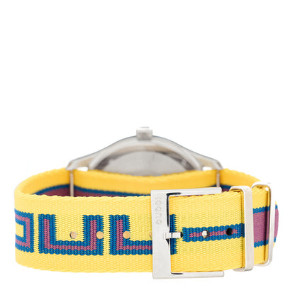 Gucci Stainless Steel Nylon 38mm G-Timeless Web Quartz Watch Yellow 3 of 4