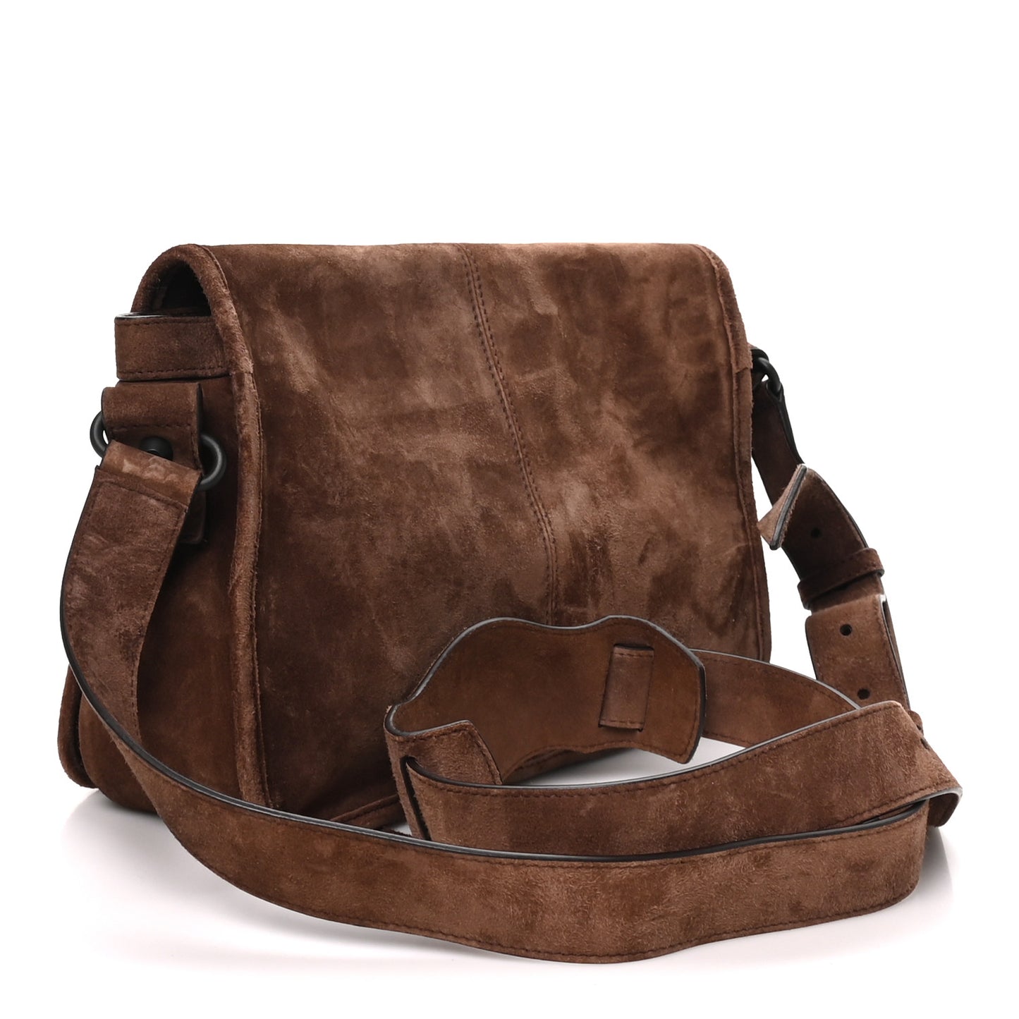 Waxed Suede Calfskin Classic Hardware Le City Flap Light Espresso