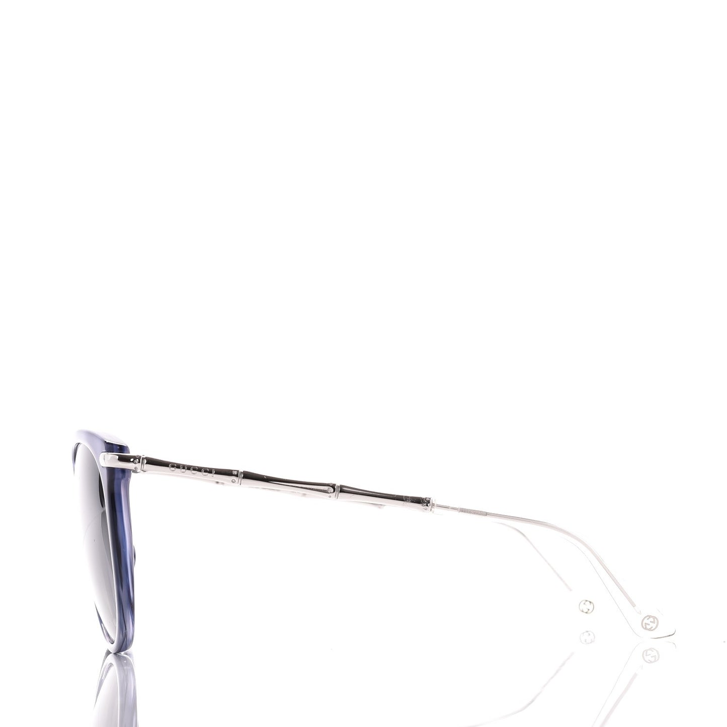 Bamboo Cat Eye GG 3771/F/S Sunglasses Silver