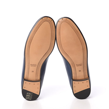 Gucci Malaga Kid Womens Jordaan Loafers 38 Blue Agata 7 of 7