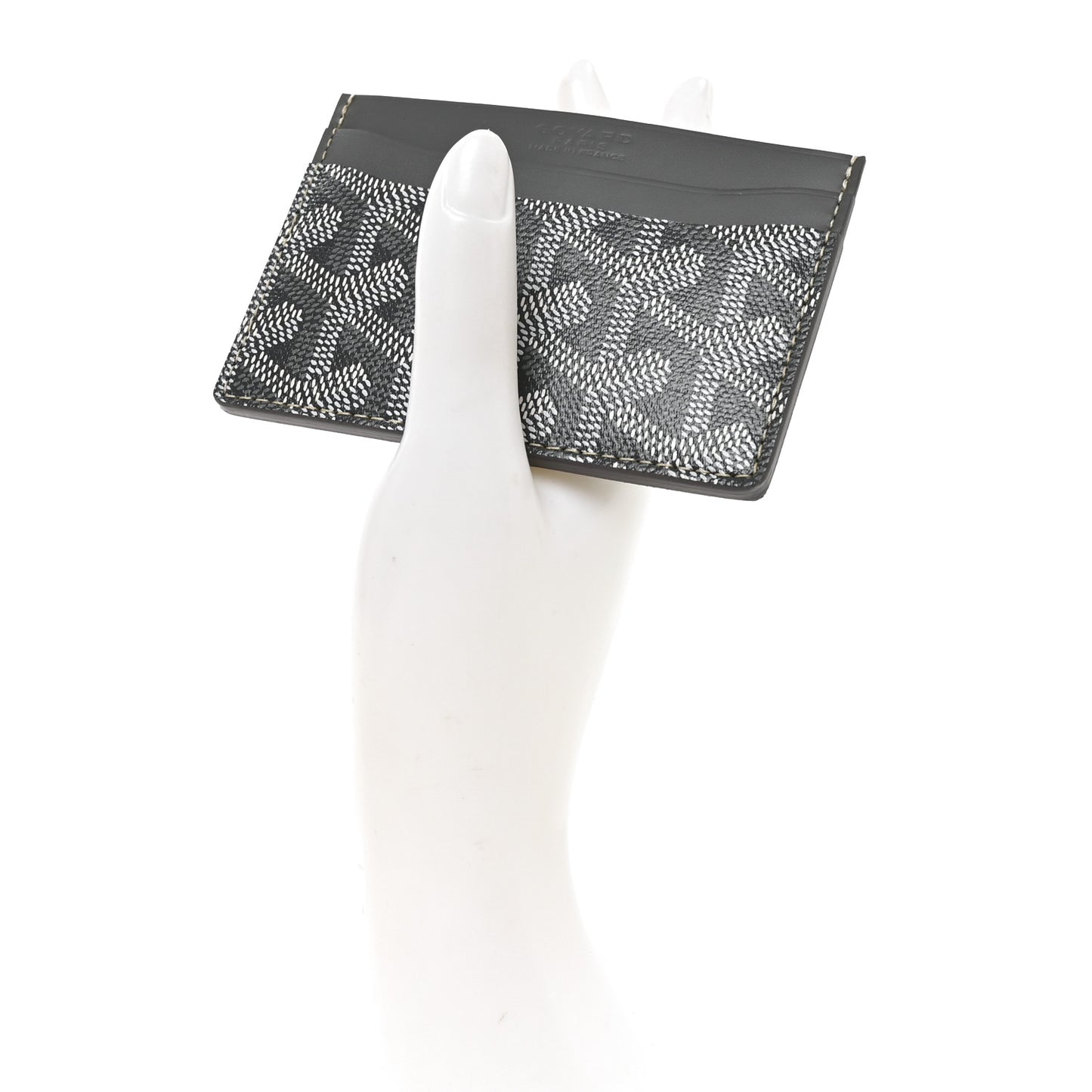 Goyardine Saint Sulpice Card Holder Grey