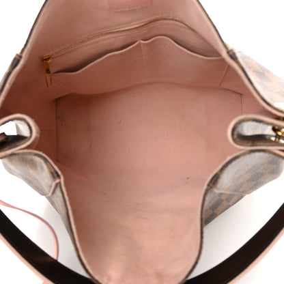 Louis Vuitton Damier Ebene Caissa Hobo Rose Ballerine 5 of 21