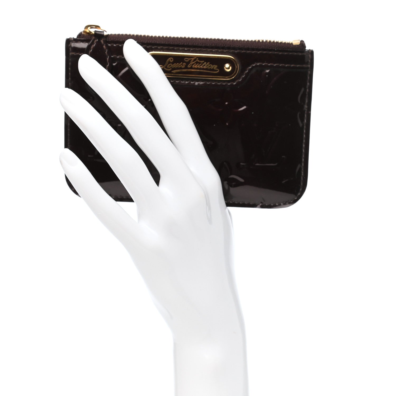Louis Vuitton Vernis Key Pouch Amarante 2 of 8
