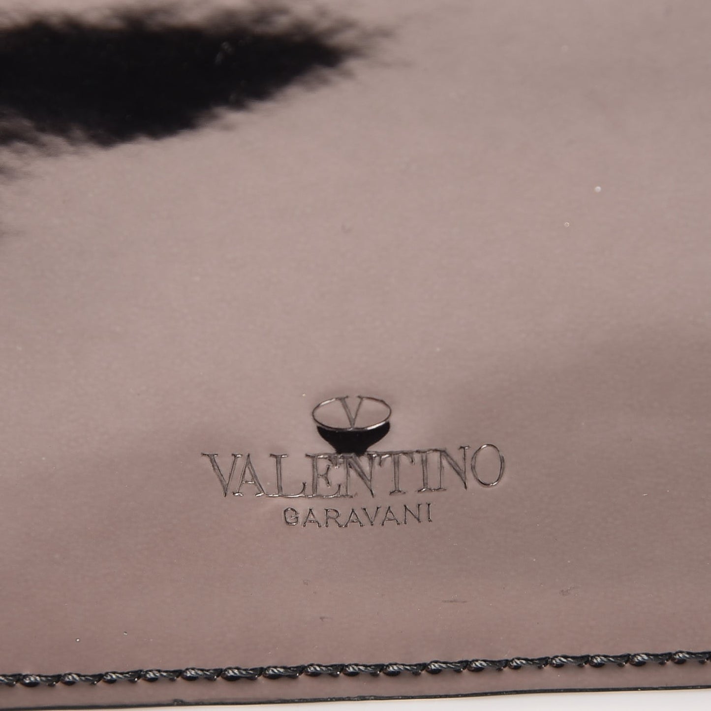 Metallic Patent Rockstud Spike Coin Case Card Holder Rutenio