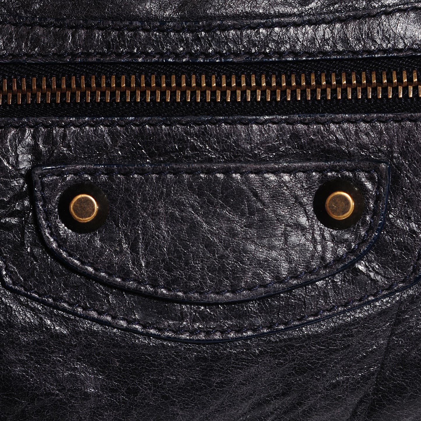 Chevre Classic Hardware Box Bag Ink