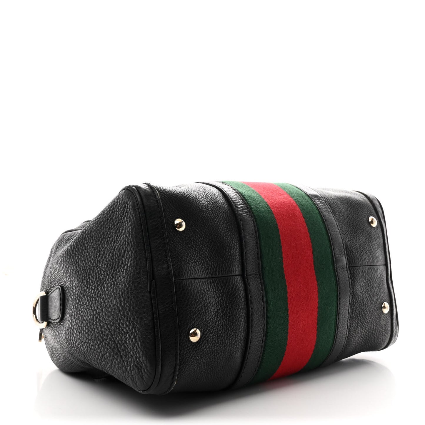 Calfskin Vintage Web Medium Boston Black