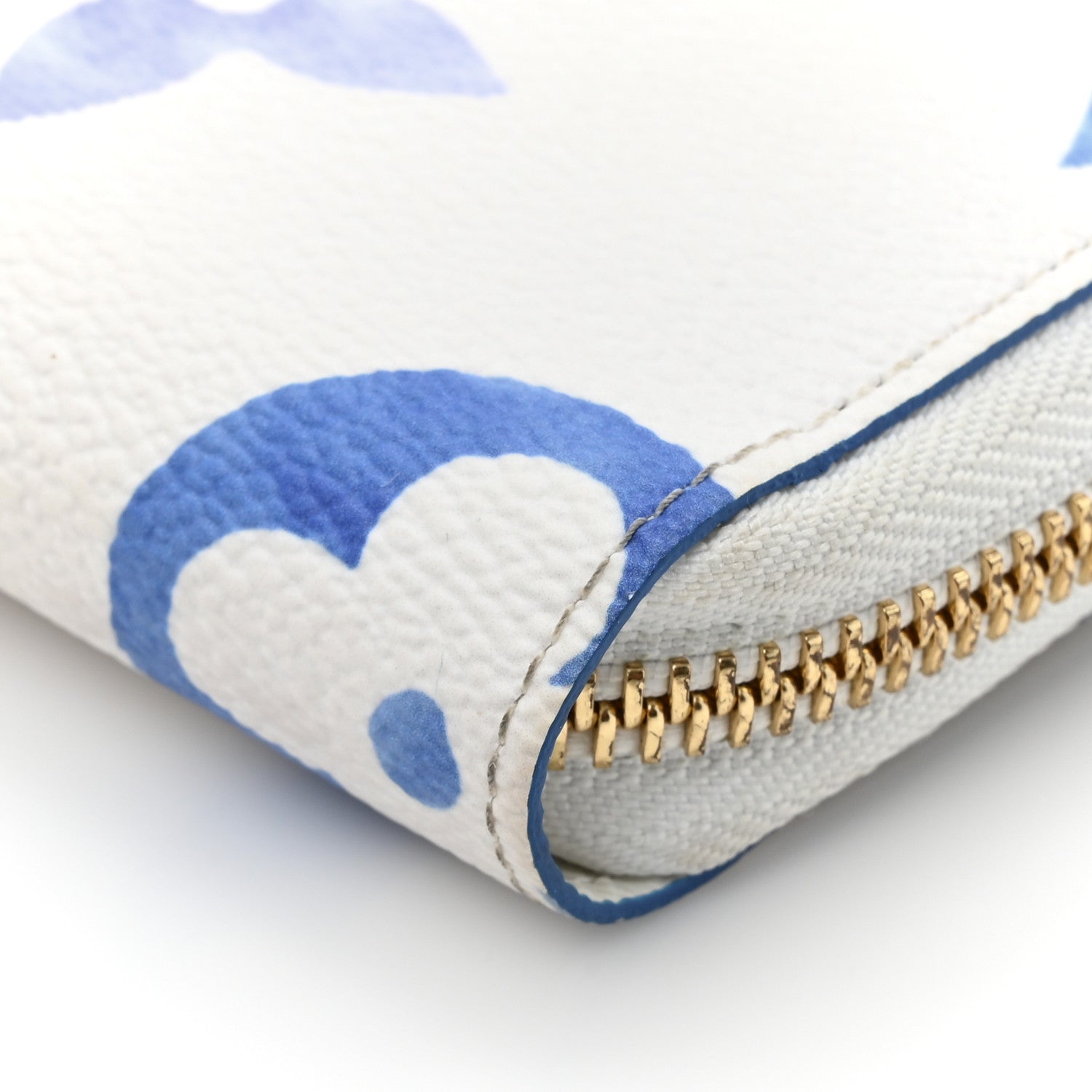 Louis Vuitton Monogram Giant By The Pool Zippy Wallet Resort Blue 9 of 10