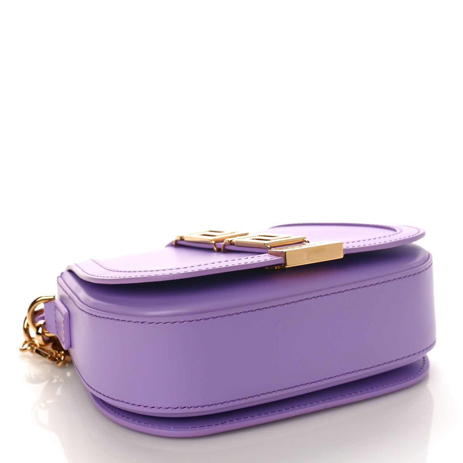 Versace Calfskin Small Greca Goddess Shoulder Bag Lilac 4 of 8