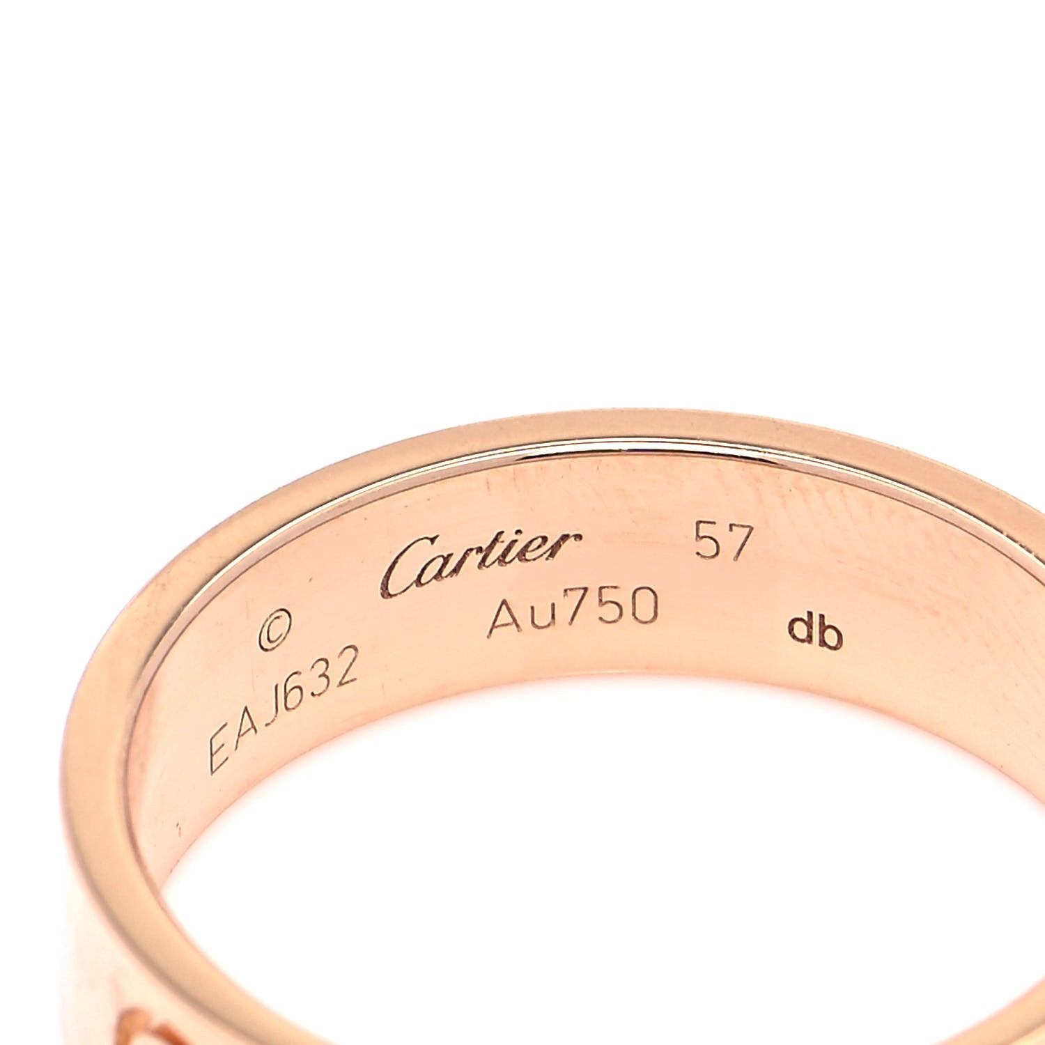 Cartier 18K Pink Gold 5.5mm LOVE Ring 57 8 4 of 4