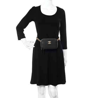 Chanel Caviar Quilted Waist Bag Black 3 of 11