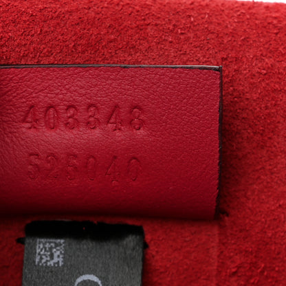 Gucci GG Supreme Monogram Suede Cudu Medium Dionysus Shoulder Bag Beige Ebony Vulcanic Red 7 of 10