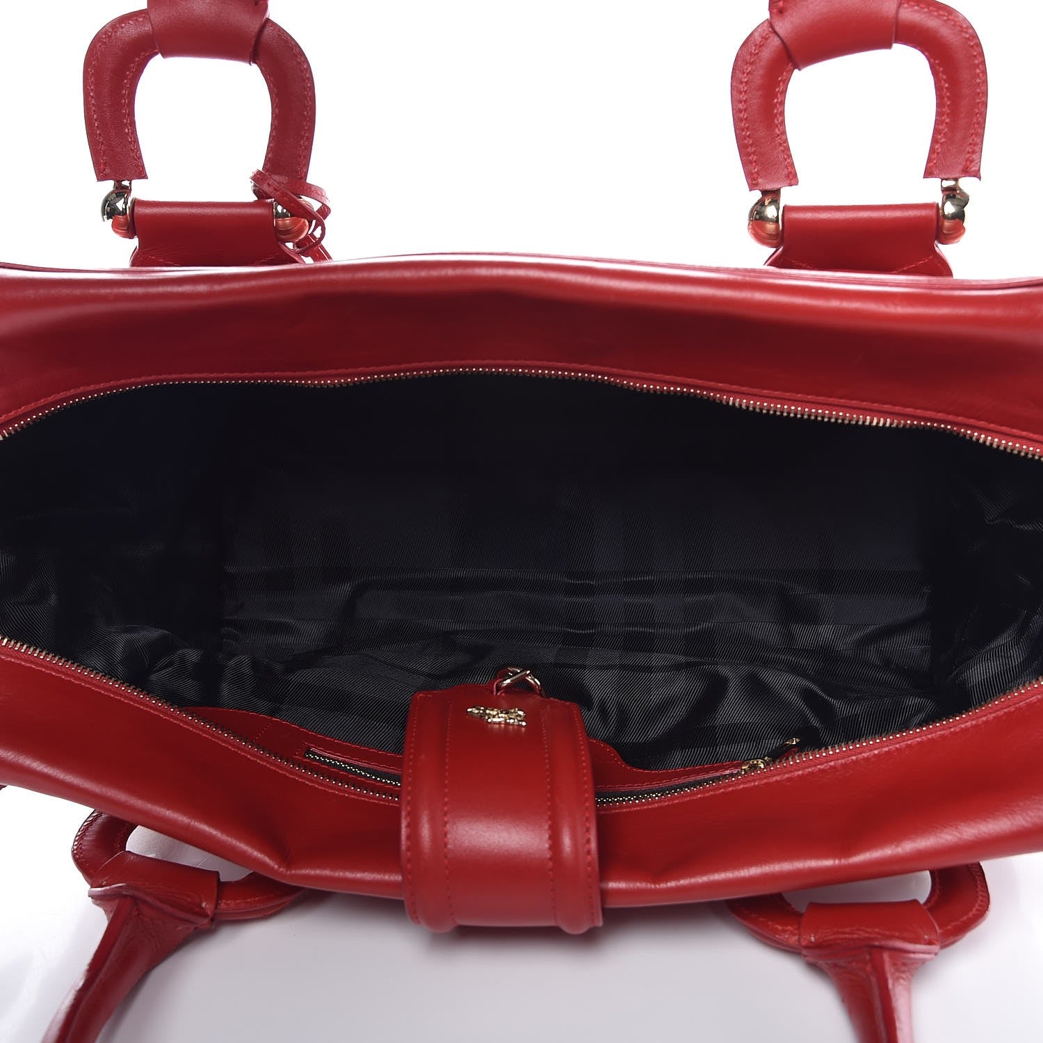 Burberry Calfskin Quilted Large Manor Tote Red 8 of 16