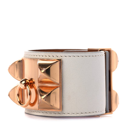 Hermes Swift Collier de Chien CDC Bracelet T1 Craie 1 of 6