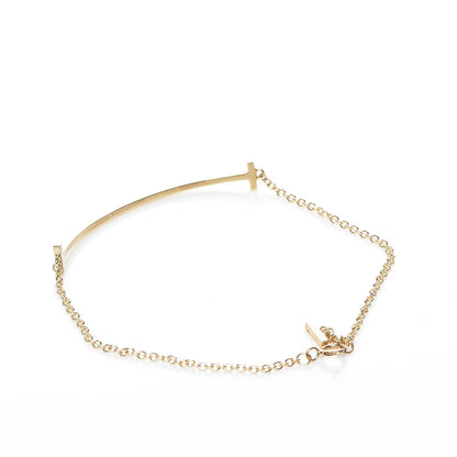 Tiffany 18K Yellow Gold T Smile Bracelet 3 of 6