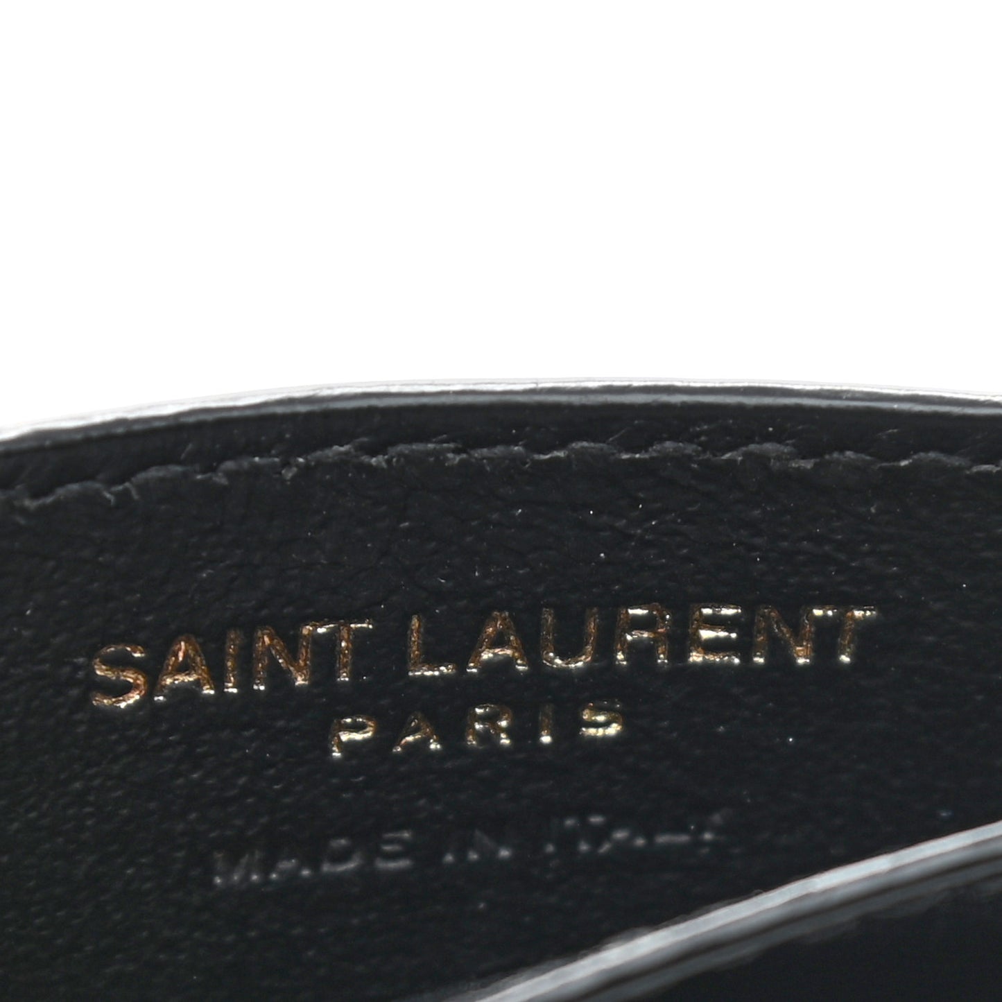 Grain De Poudre Matelasse Chevron Monogram Credit Card Case Black