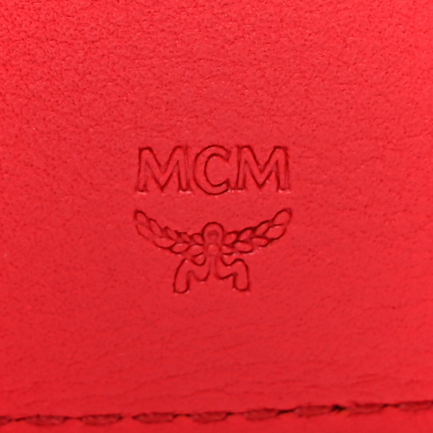 Calfskin Ottomar Monogram Tri-Fold Wallet Hot Coral