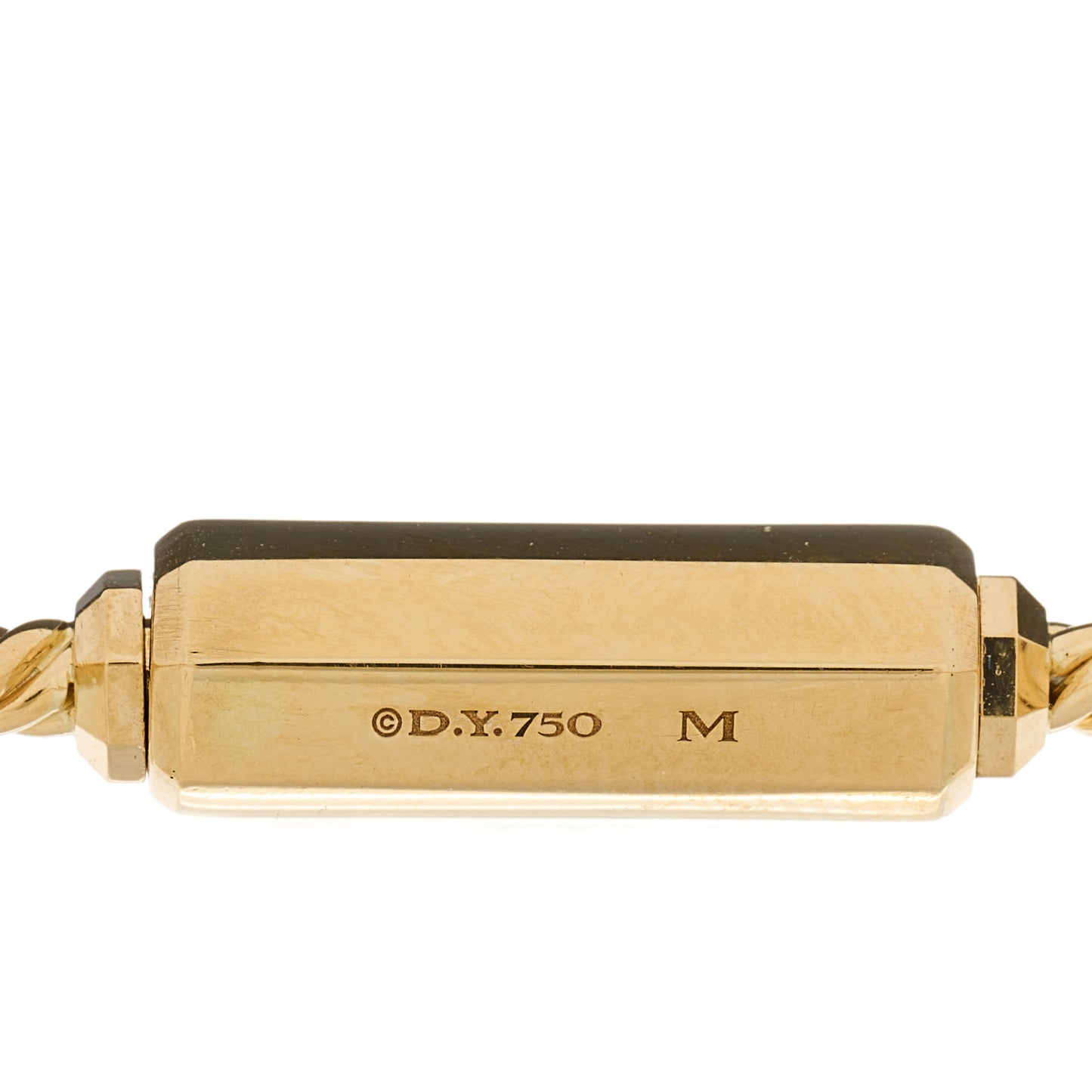 18K Yellow Gold Diamond Lexington Barrel Bracelet