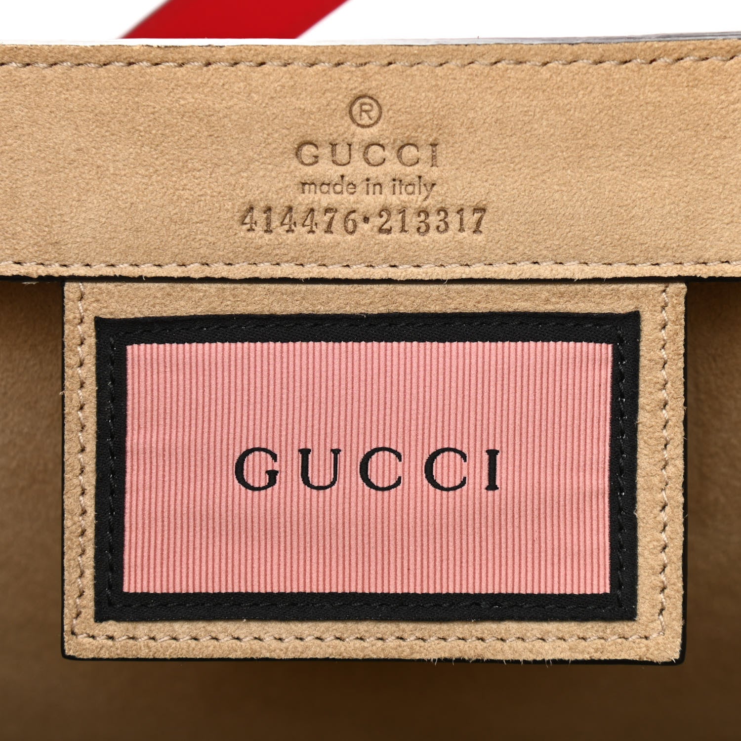 Gucci Calfskin GucciGhost Real Medium XL Tote Hibiscus Red 6 of 13