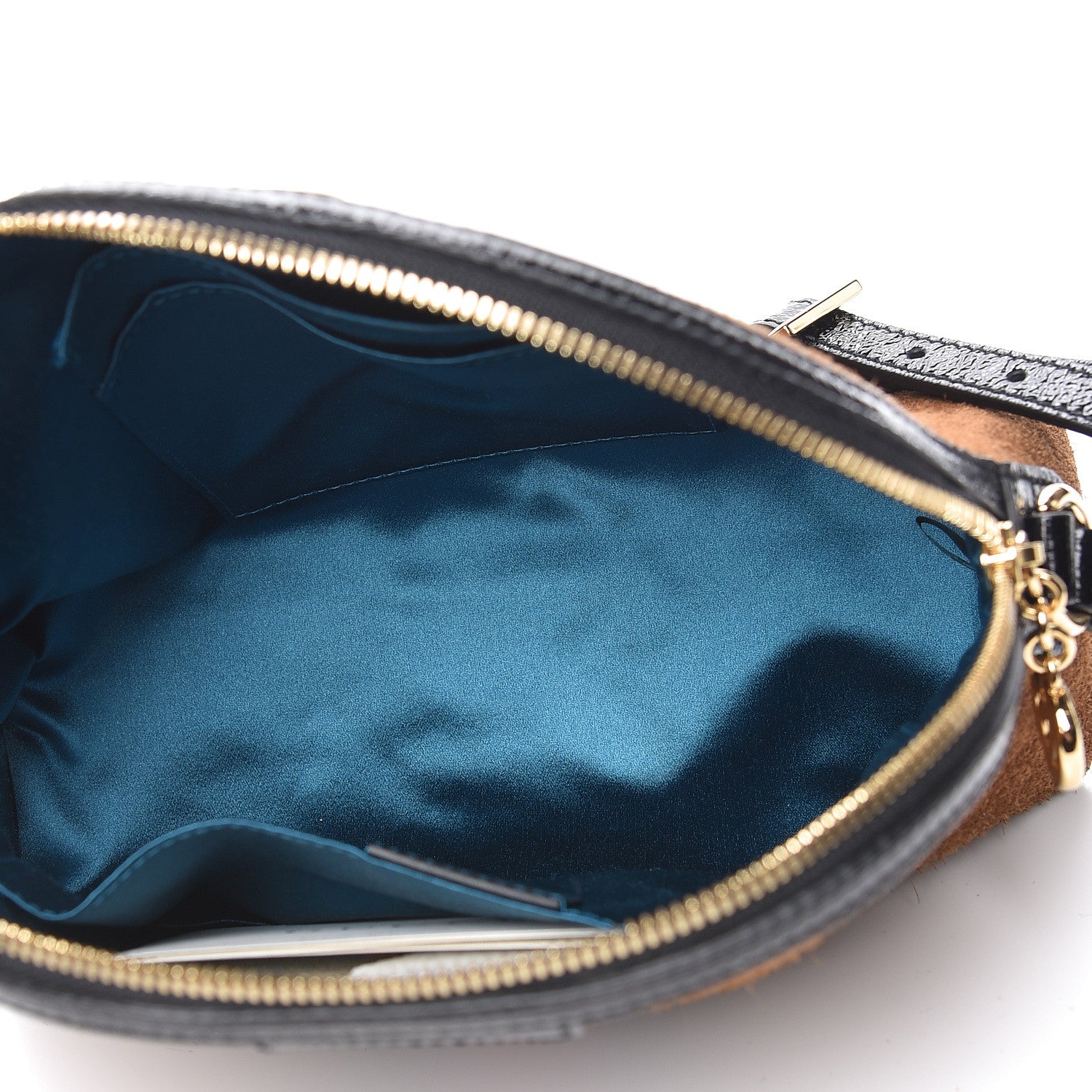 Gucci Suede Patent Web Small Ophidia Dome Shoulder Bag Nocciola Black 5 of 10