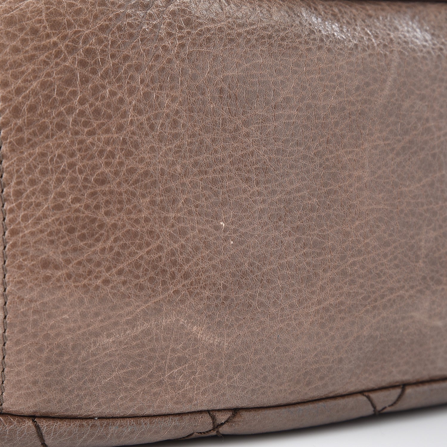 Chanel Glazed Calfskin Stitched XL On The Road Flap Brown 10 of 15