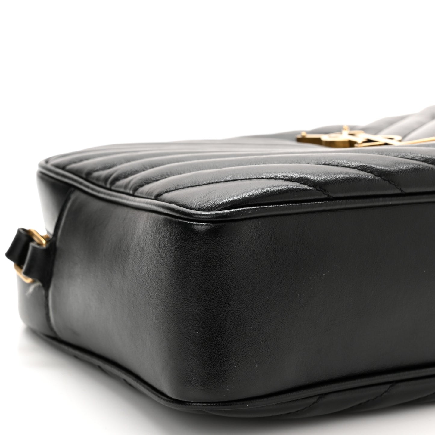 Calfskin Matelasse Monogram Lou Camera Bag Black