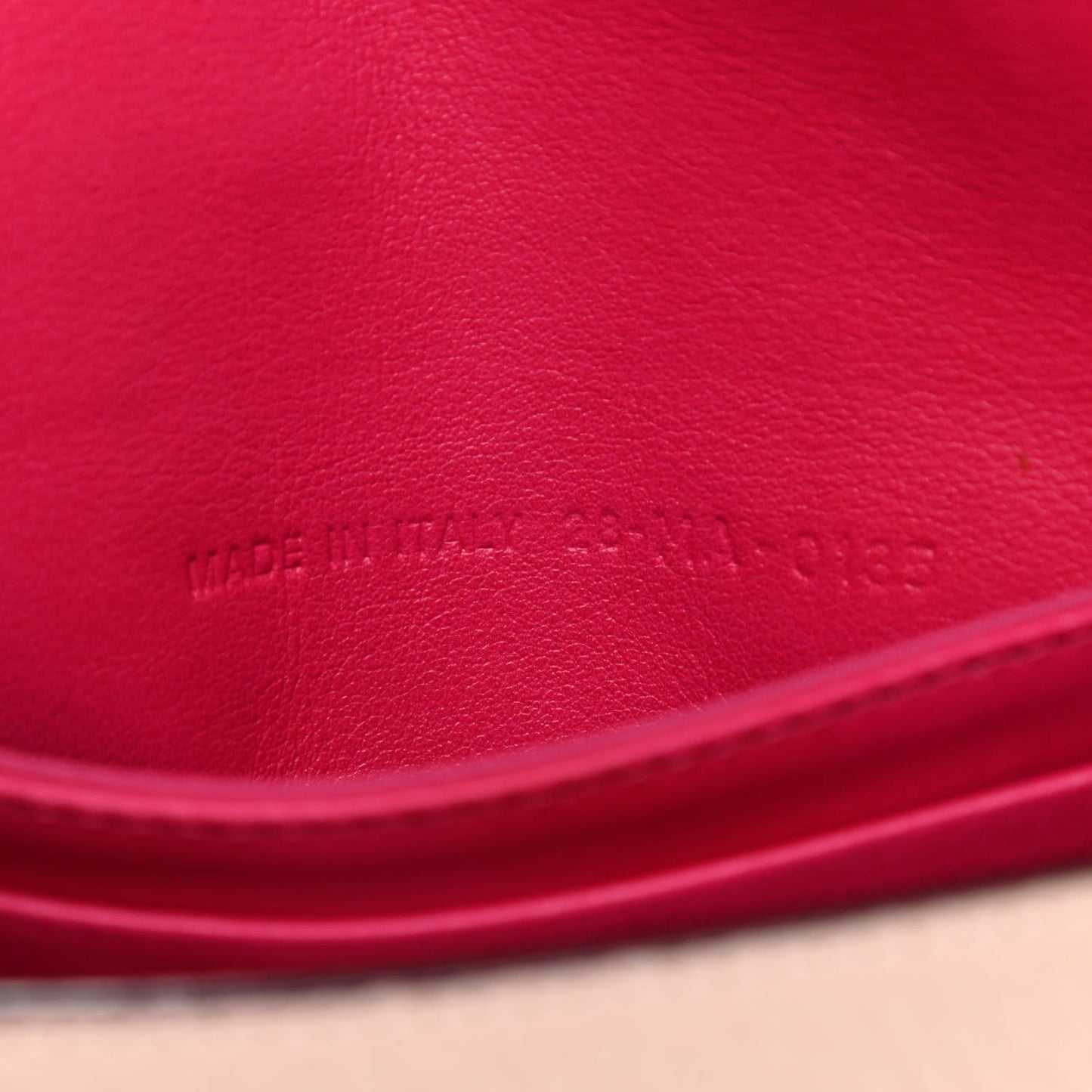 Bullcalf Diorissimo Promenade Envelope Pouch Fuchsia Rose Poudre