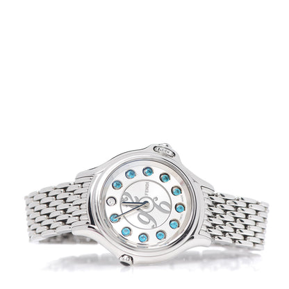 Fendi Stainless Steel Diamond Topaz 33mm Crazy Carats Quartz Watch 3 of 8