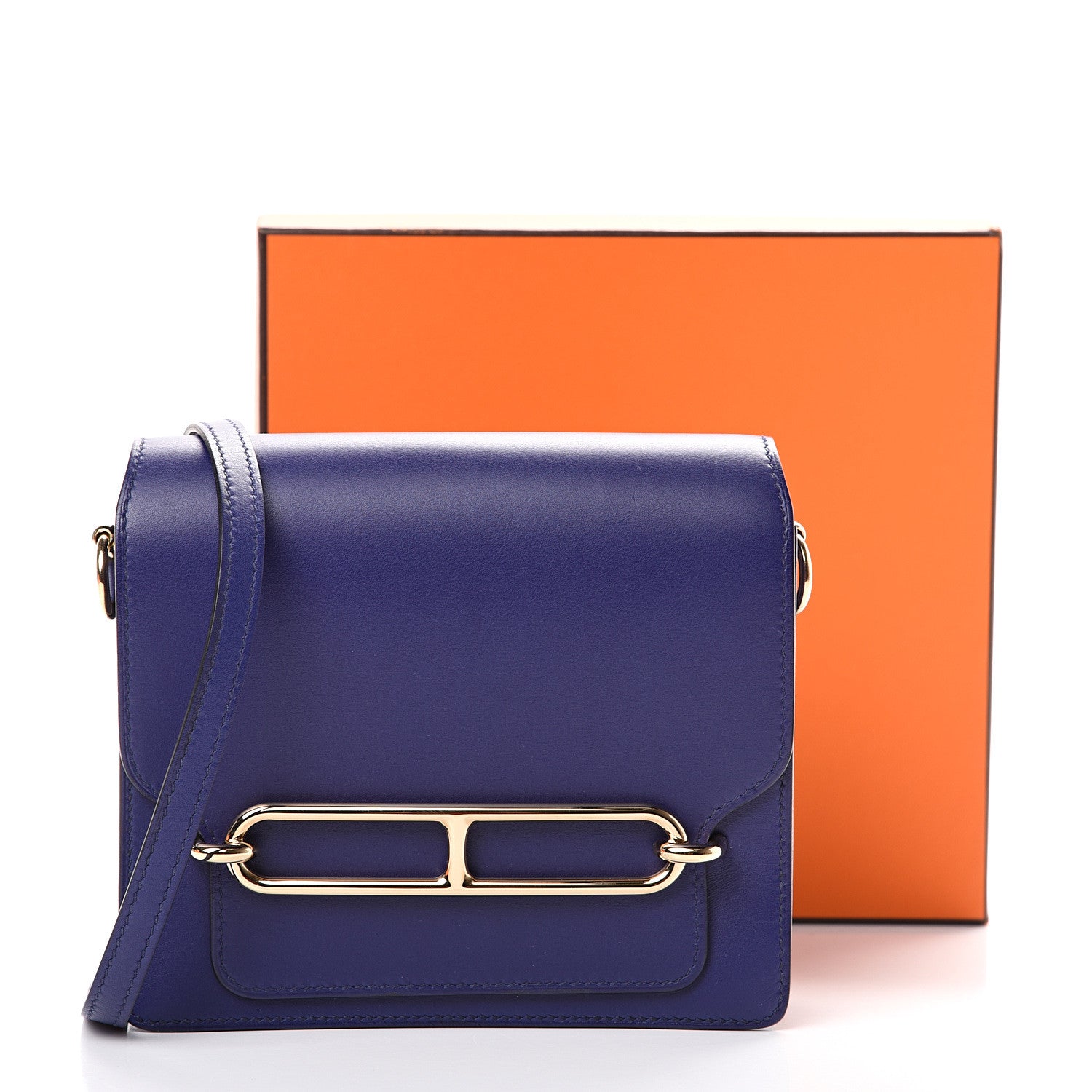 Hermes Allegretto Mini Sac Roulis Bleu Encre 10 of 10