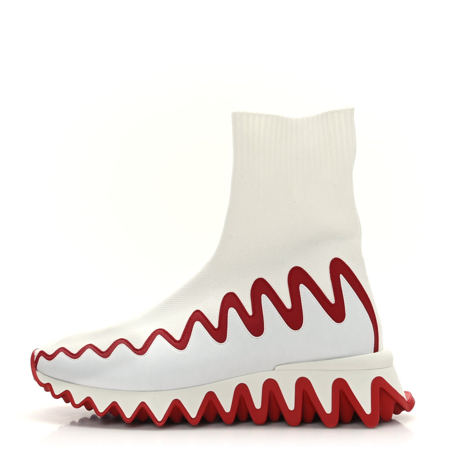 Knit Mesh Sharky Sock Sneakers 35.5 White