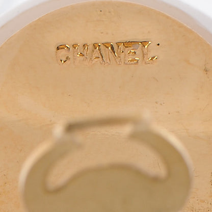Chanel Pearl CC Clip On Earrings Gold 4 of 5