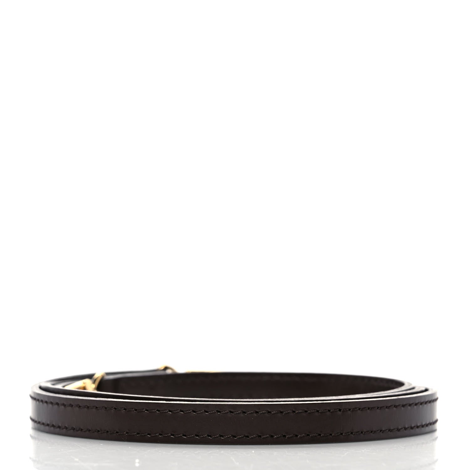 Louis Vuitton Calfskin 12mm Favorite Long Strap Brown 2 of 3