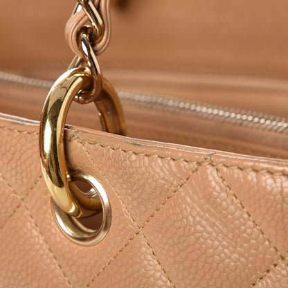 Chanel Caviar Quilted Grand Shopping Tote GST Beige 22 of 30