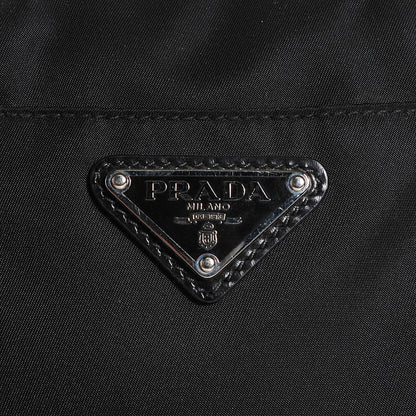 Prada Tessuto Nylon Vitello Shoulder Bag Nero Black 6 of 9
