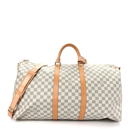 Louis Vuitton Damier Azur Keepall Bandouliere 55 1 of 11