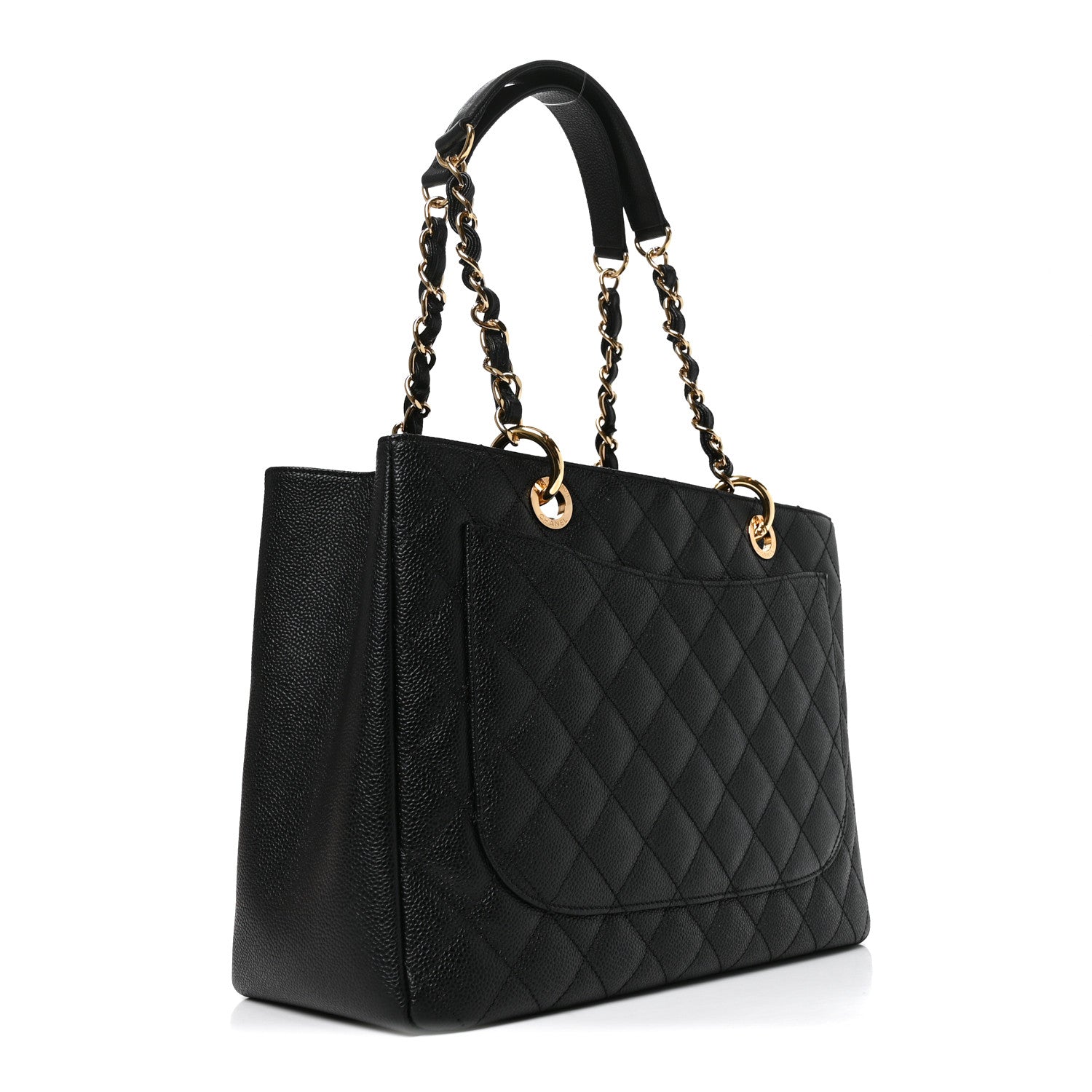 Chanel Caviar Quilted Grand Shopping Tote GST Black 2 of 9