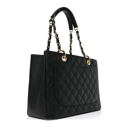 Chanel Caviar Quilted Grand Shopping Tote GST Black 2 of 9