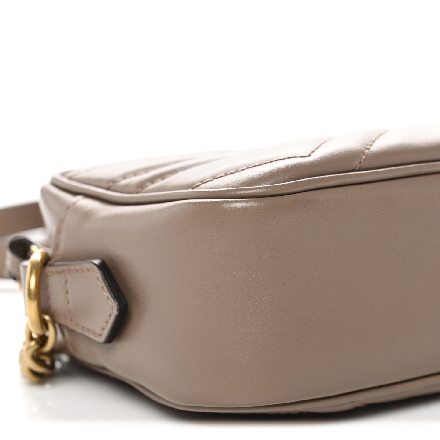Calfskin Matelasse Mini GG Marmont Chain Shoulder Bag Porcelain Rose