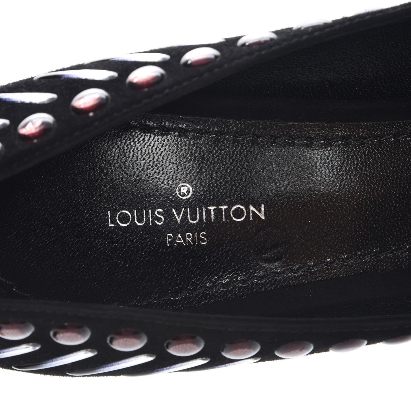 Suede Spikes Pumps 37.5 Black