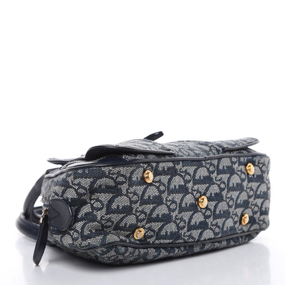 Christian Dior Monogram Mini Saddle Bowler Navy 4 of 15