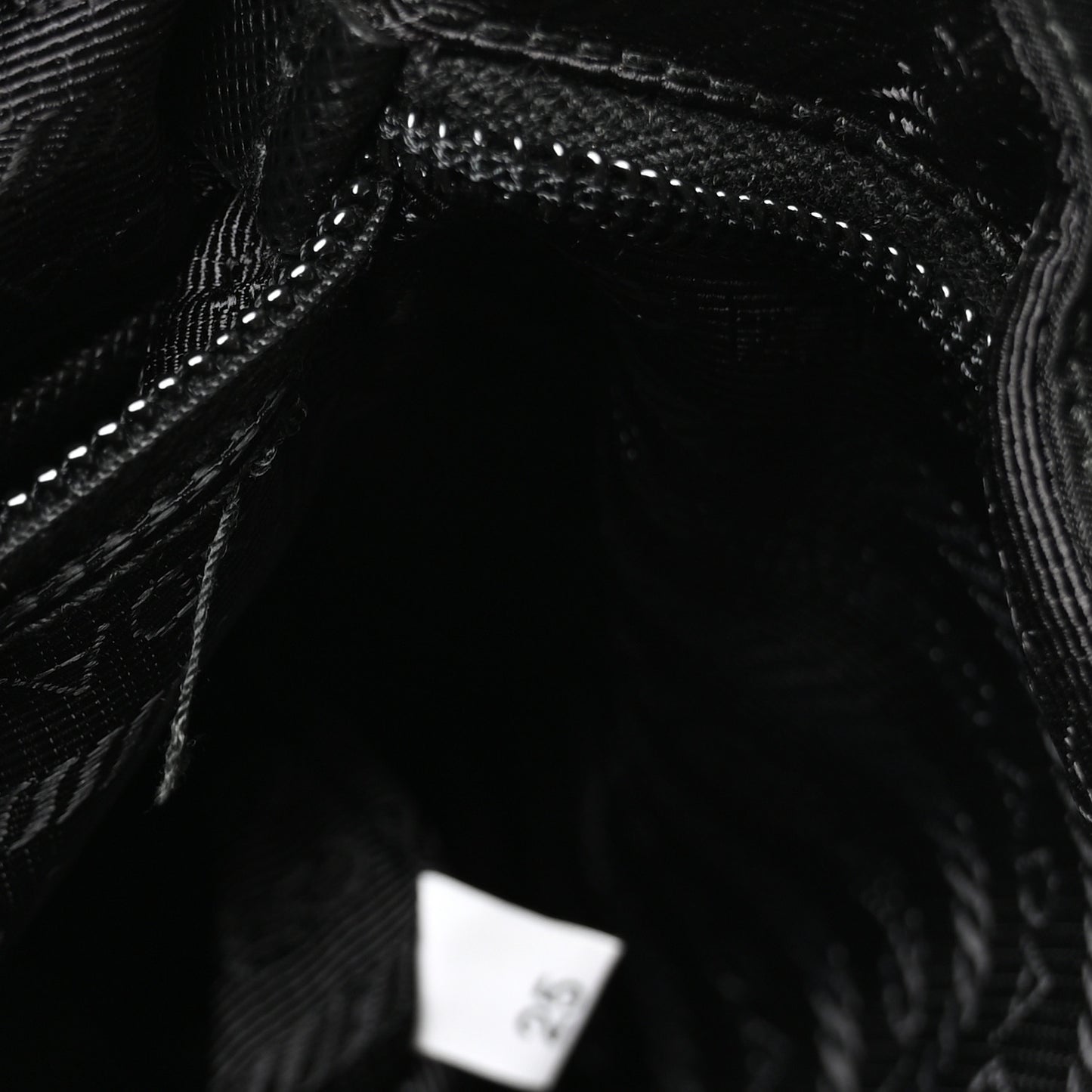 Tessuto Nylon Saffiano Medium Backpack Black