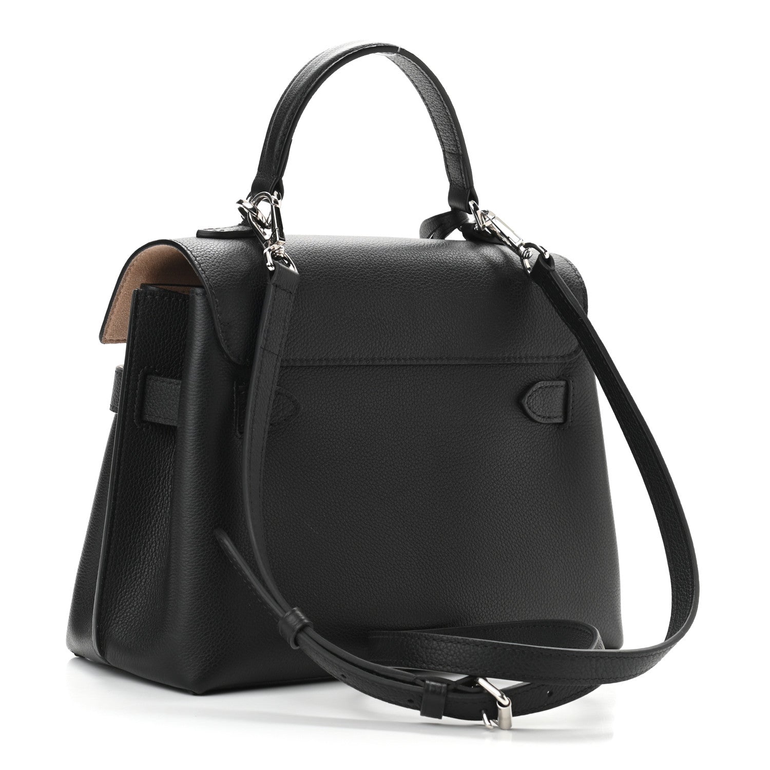 Louis Vuitton Calfskin Lockme Ever BB Black 3 of 9