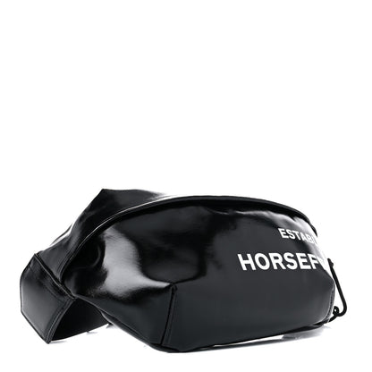 Burberry Coated Canvas Horseferry Print Extra Large Bum Bag Black 4 of 13