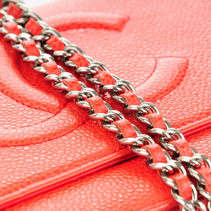Chanel Caviar Timeless CC Wallet On Chain WOC Red 12 of 12