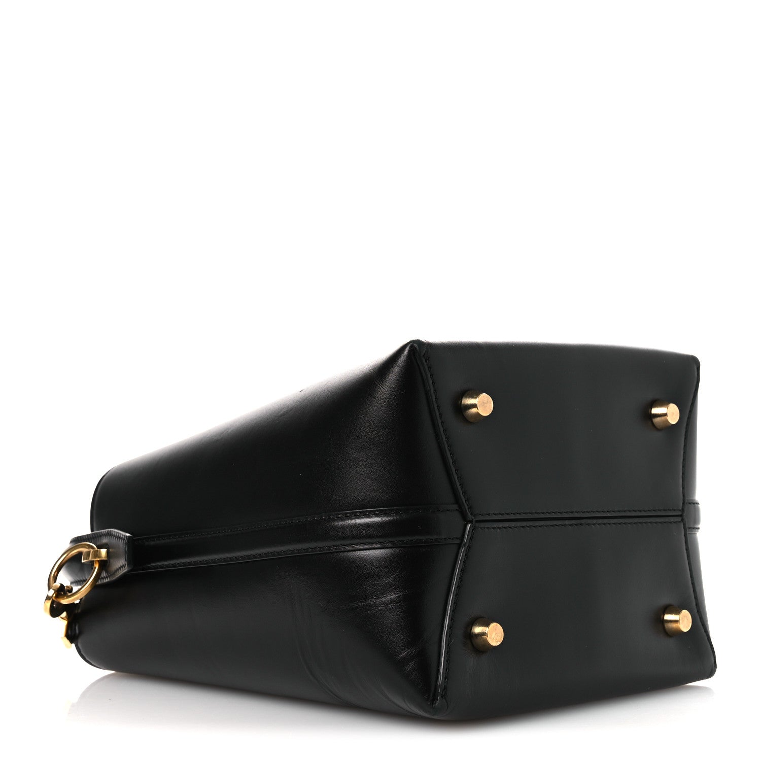 Saint Laurent Smooth Shiny Calfskin Monogram Le 37 Small Bucket Bag Black 4 of 15