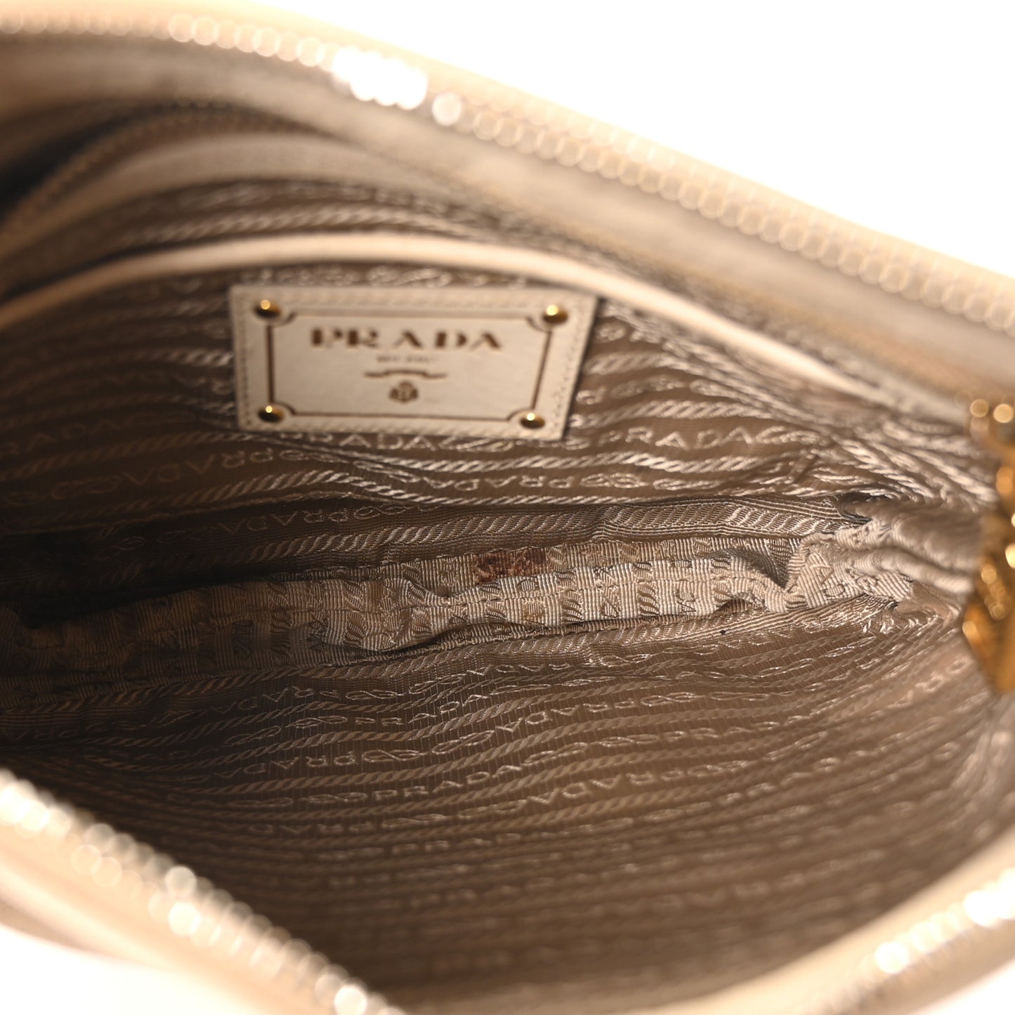 Jacquard Logo Shoulder Bag Corda Cera